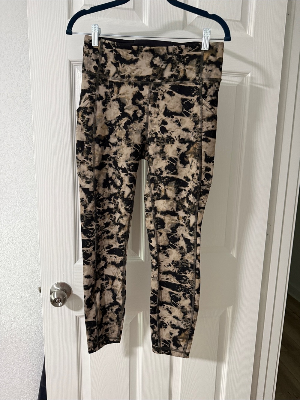 lululemon athletica High-Rise Tie-Dye Leggings - Black & Taupe